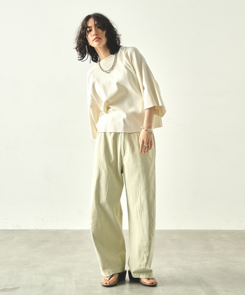tシャツ 「KHA:KI / カーキ」 ハニカムS/Sトップ HONEYCOMB S/S TOP レディース kha:ki tシャツ 「KHA:KI / カーキ」 ハニカムS/Sトップ