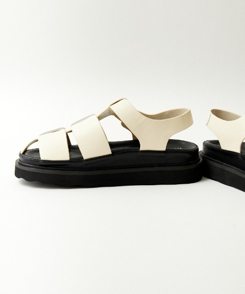 MOHI（モヒ） フラットサンダル 36 ブラック レディース : ZOZOTOWN