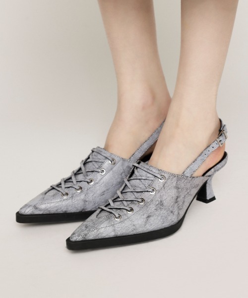 LACEUP ミュール SLY パンプス LACE UP MULE レース アップ ミュール : ZOZOTOWN