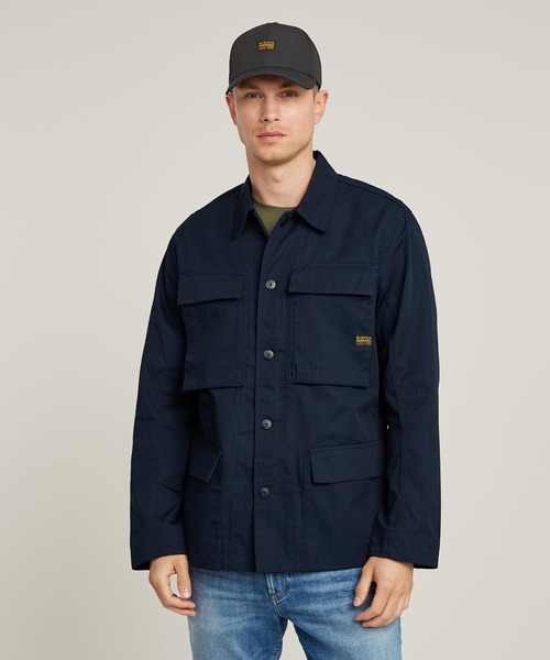 G-STAR RAW ミリタリージャケット モッズコート 4 POCKET OVERSHIRT/4