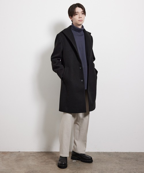 「JUNRED」 コート M ダークブラウン メンズ_画像2