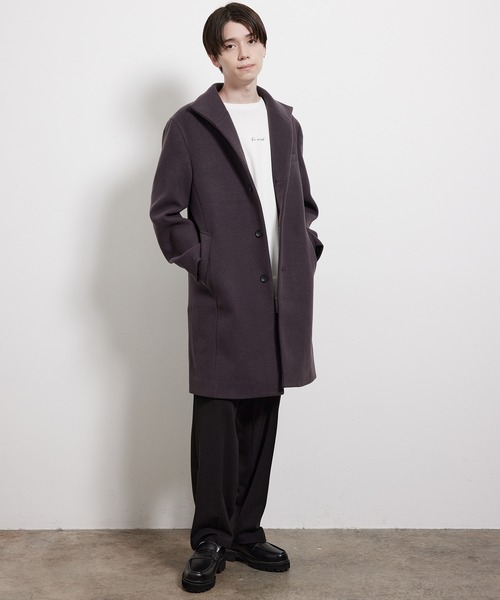 「JUNRED」 コート M ダークブラウン メンズ_画像7