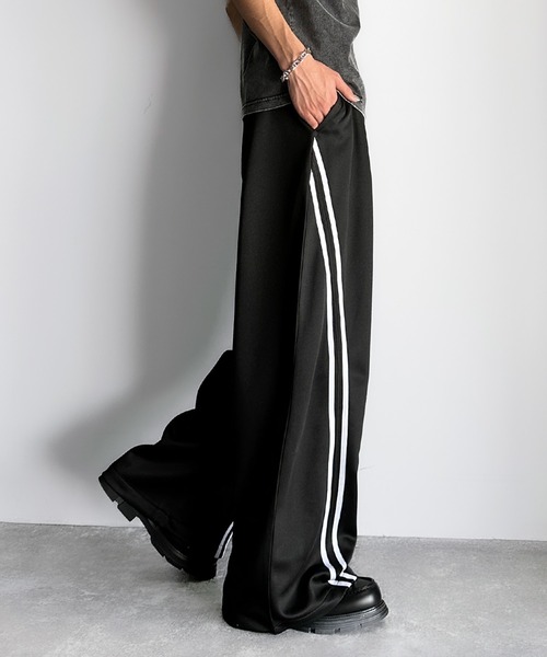 ⭐︎SY32⭐︎新品 トラックパンツ ブラック XL ストレッチ素材 Classical Origin パンツ 「Classical Origin」「さっと脚長。」カーブ