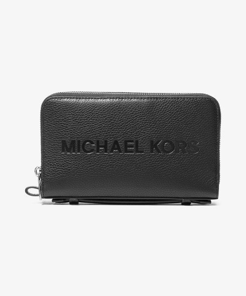 MICHAEL KORS 財布 COOPER ぺブル レザー リスレット メンズ