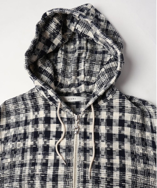 JieDa（ジエダ） パーカー GINGHAM ZIP PARKA メンズ : ZOZOTOWN Yahoo