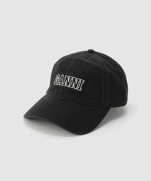 GANNI キャップ 帽子 / ガニー Cap Hat PATCH レディース