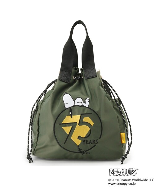 ピーナッツ様 PEANUTS トートバッグ 「PEANUTS75th」ナイロン巾着トート