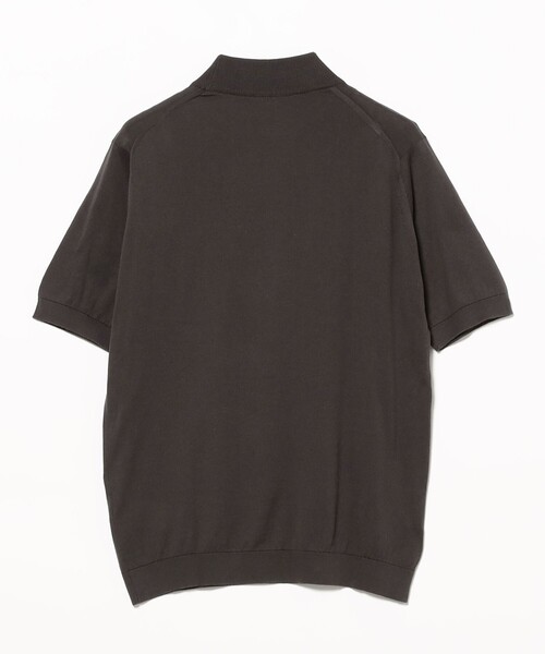JOHN SMEDLEY for BEAMS F ワインレッド　モックネック BEAMS F（ビームスF）JOHN SMEDLEY / KILDAY 30ゲージ モック