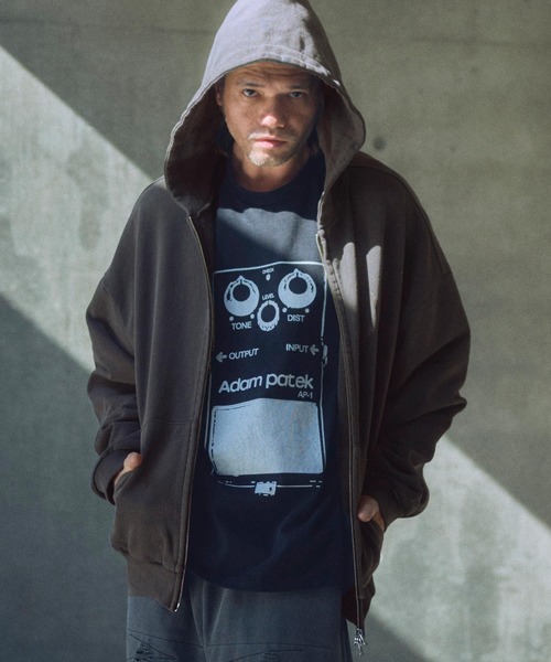 パーカー ADAMPATEK/pigment dyeing zip hoodie/ピグメント染めジップパーカー(AP2514012) レディース メン