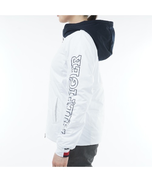 トミーヒルフィガーゴルフ ブルゾン ジップ 蓄熱 ホワイト 防風 パーカー トミーヒルフィガーゴルフ ブルゾン ジップ 蓄熱 ホワイト 防風