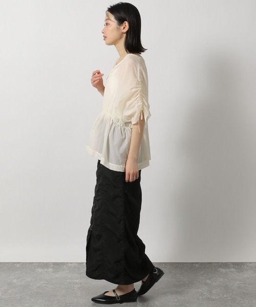 ブラウス シャツ Skylight print collarless blouse レディース ブラウス｜トップス｜NOLLEY'S MALL（ノーリーズ モール）