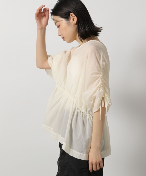 ブラウス シャツ Skylight print collarless blouse レディース ブラウス｜トップス｜NOLLEY'S MALL（ノーリーズ モール）