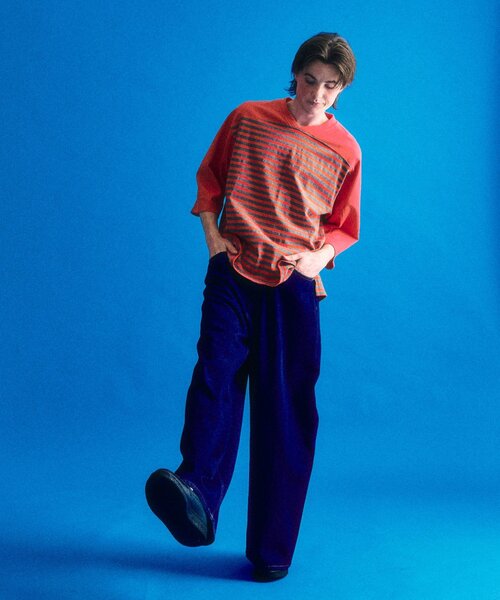 417 EDIFICE tシャツ SLAPS ボーダーTシャツ メンズ : ZOZOTOWN Yahoo 