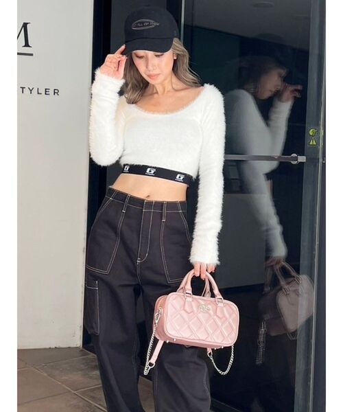 プロフ読必 GYDA キルティング ハンドバッグ キルティングrectangle BAG（ハンドバッグ）｜GYDA（ジェイダ