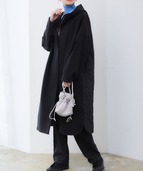 「RIRIYANO」 コート MEDIUM ブラック レディース_画像5