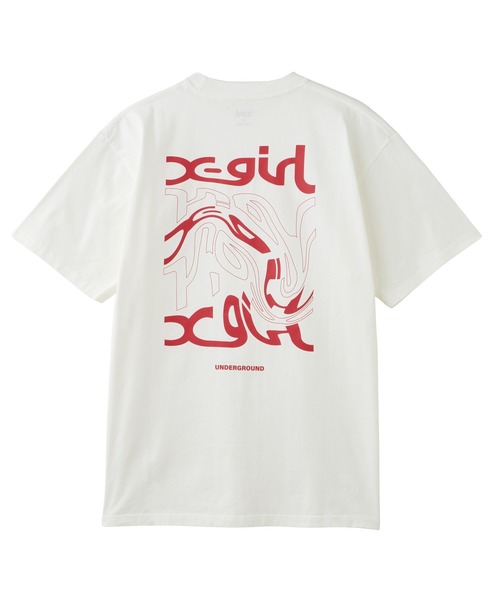 X-girl tシャツ DISTORTED LOGO S/S TEE レディース メンズ