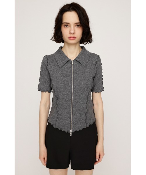 HOTLINE フロントジップ夏用ロンスプ SLY tシャツ FRONT ZIP LINKING TOPS フロント ジップ