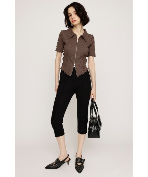 トップス k SLY tシャツ FRONT ZIP LINKING TOPS フロント ジップ