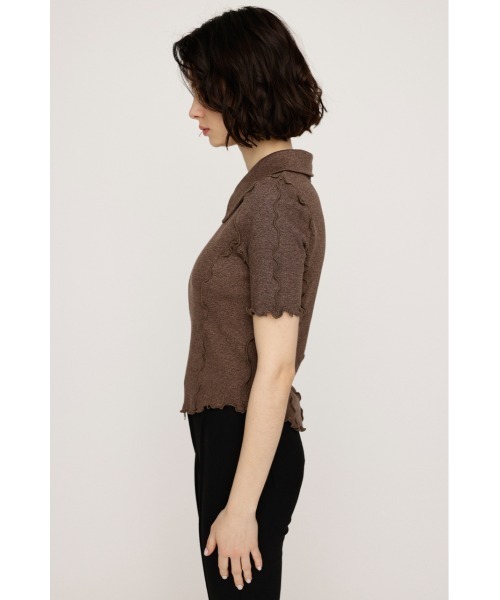 SLY tシャツ FRONT ZIP LINKING TOPS フロント ジップ