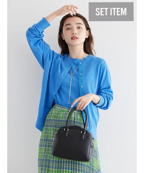 「AMERICAN HOLIC」 ニットアンサンブル M ネイビー レディース_画像3