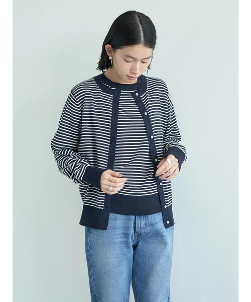 「AMERICAN HOLIC」 ニットアンサンブル M ネイビー レディース_画像6