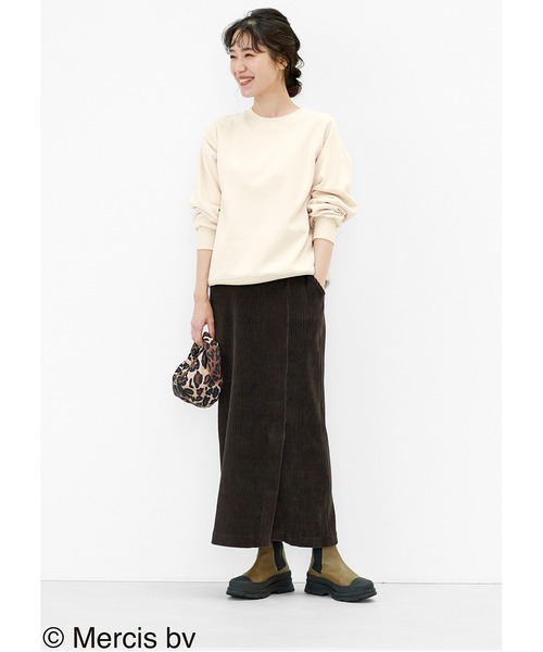 「Live in comfort」 タイトスカート MEDIUM ブラウン レディース_画像2