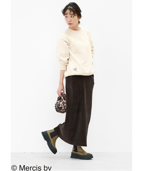 「Live in comfort」 タイトスカート MEDIUM ブラウン レディース_画像3