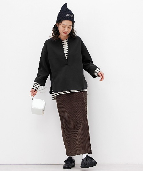 「Live in comfort」 タイトスカート MEDIUM ブラウン レディース_画像9