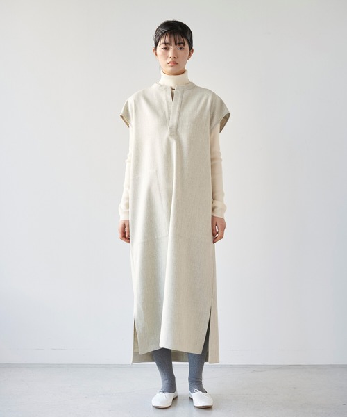 LE GLAZIK 「LE GLAZIK」 ノースリーブワンピース 36 グレー