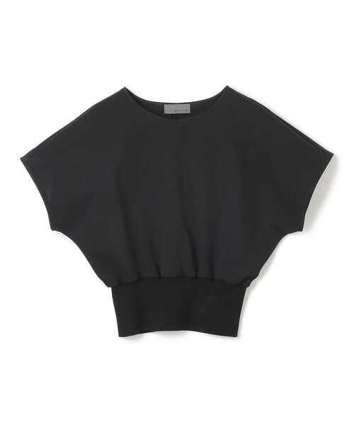 tシャツ ダブルフェイスジャージ ドルマンスリーブリブトップス レディース