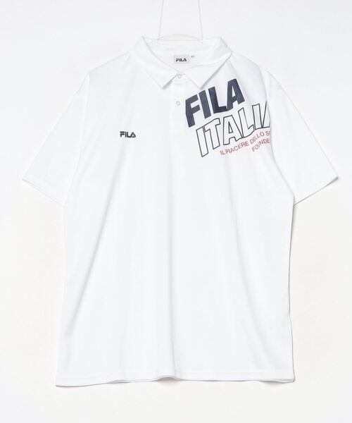 フィラ　FILA VM2011 ホワイト ポロシャツ M 半袖 FILA ポロシャツ フィラ 冷感半袖ポロシャツ メンズ : ZOZOTOWN