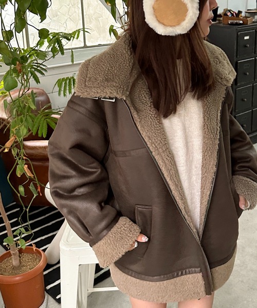 「apres jour mignon」 ブルゾン X-LARGE ブラック レディース_画像3