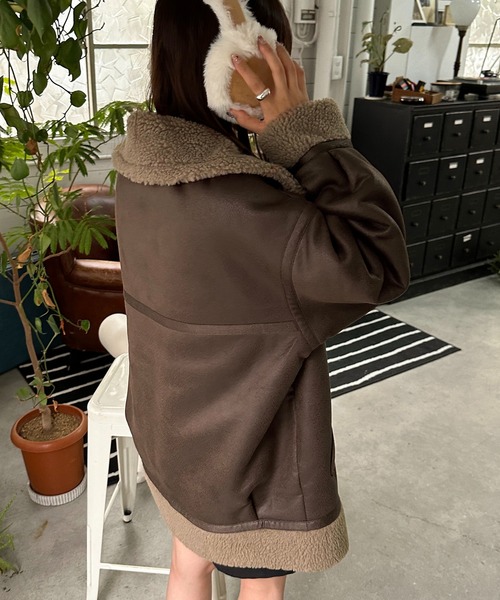 「apres jour mignon」 ブルゾン X-LARGE ブラック レディース_画像4