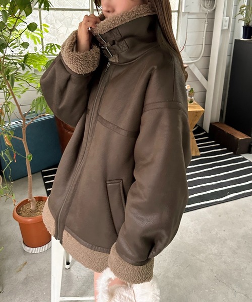 「apres jour mignon」 ブルゾン X-LARGE ブラック レディース_画像9