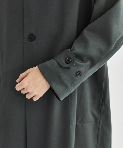 marka（マーカ） ステンカラーコート 2 ダークグレー メンズ