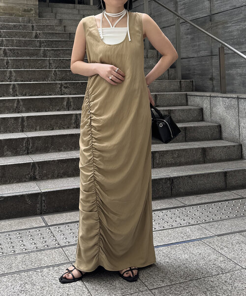 CAPRICIEUX LE'MAGE ワンピース 「低身長サイズあり」ホルター