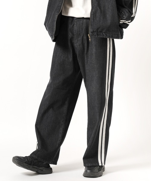 Theater code ジーンズ 「70％OFF」side line denim pants / サイド