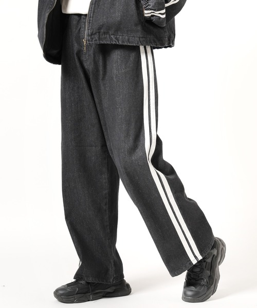 Theater code ジーンズ 「70％OFF」side line denim pants / サイド