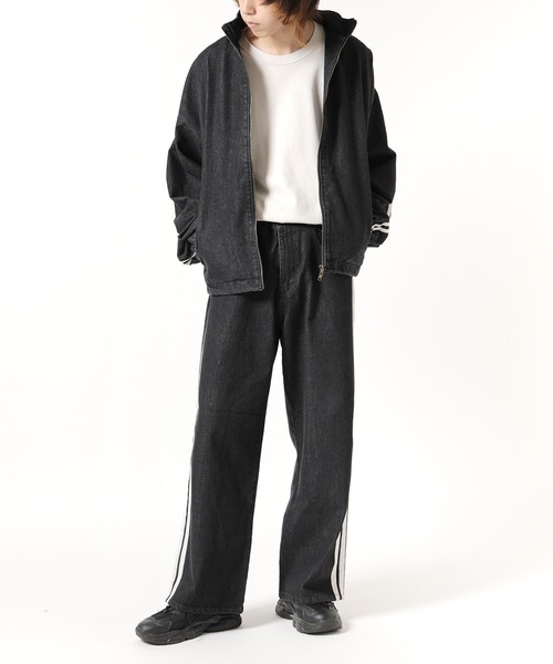 Theater code ジーンズ 「70％OFF」side line denim pants / サイド