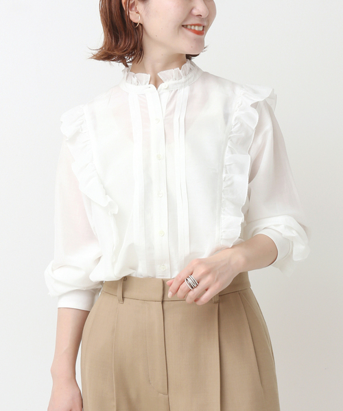 「Spick & Span」 長袖ブラウス - ベージュ レディース Spick＆Span 「Spick & Span」 長袖ブラウス - ベージュ