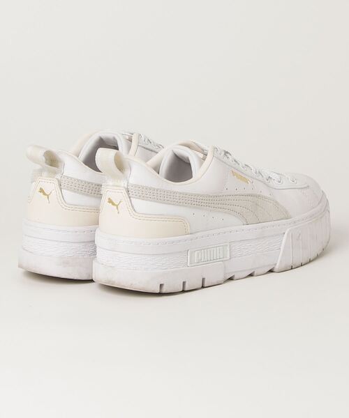 「PUMA」 ローカットスニーカー 24.0cm ホワイト レディース