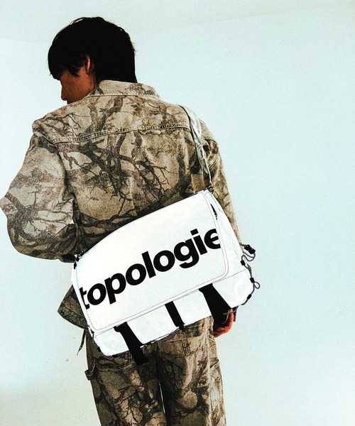 最終値下げTopologieメッセンジャーバッグ おまけ付美品 Topologie ショルダーバッグ バッグ Messenger Sacoche Large