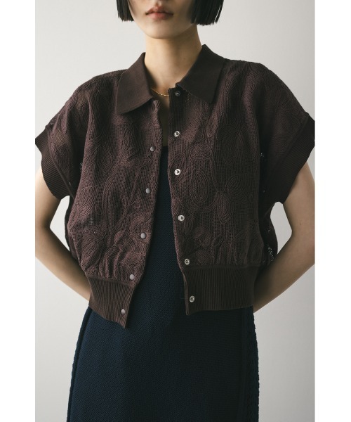 STYLEMIXER ニット セーター エンブロイダリーニットトップ