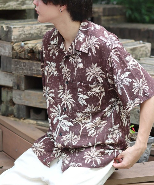 シャツ レーヨンアロハシャツ メンズ レディース ユニセックス/無地