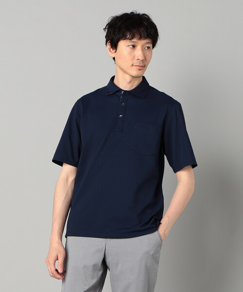 COMME CA MEN（コムサメン） ポロシャツ 半袖 AEGEAN ORGANIC