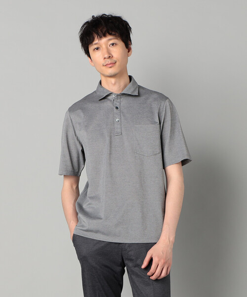 COMME CA MEN（コムサメン） ポロシャツ AEGEAN ORGANICシルケット