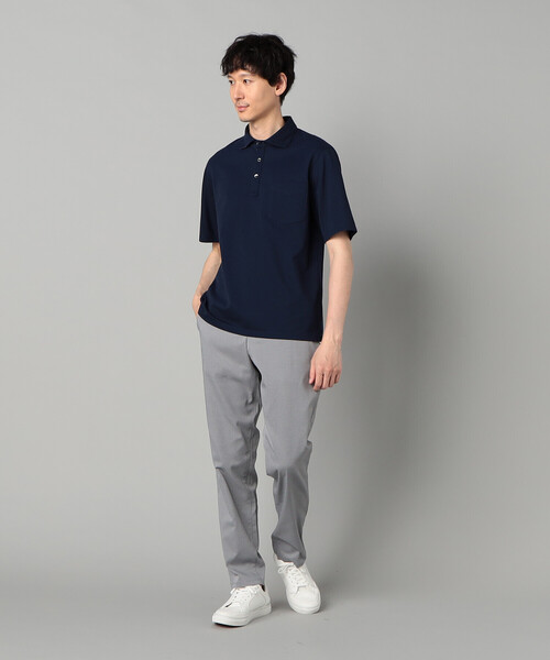COMME CA MEN（コムサメン） ポロシャツ AEGEAN ORGANICシルケット