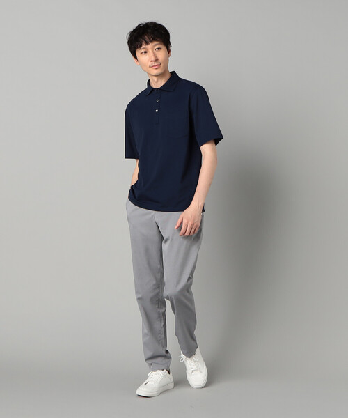 COMME CA MEN（コムサメン） ポロシャツ AEGEAN ORGANICシルケット