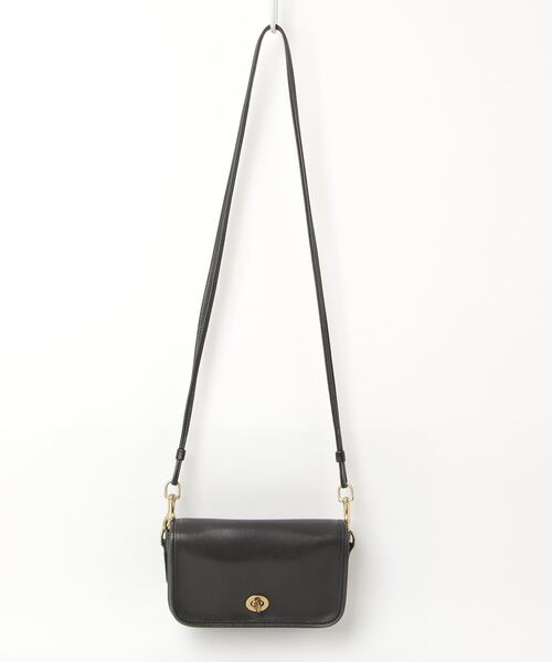 COACH 「COACH」 ワンポイントショルダーバッグ - ブラック