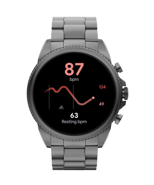 「FOSSIL」 デジタル腕時計 FREE シルバー メンズ